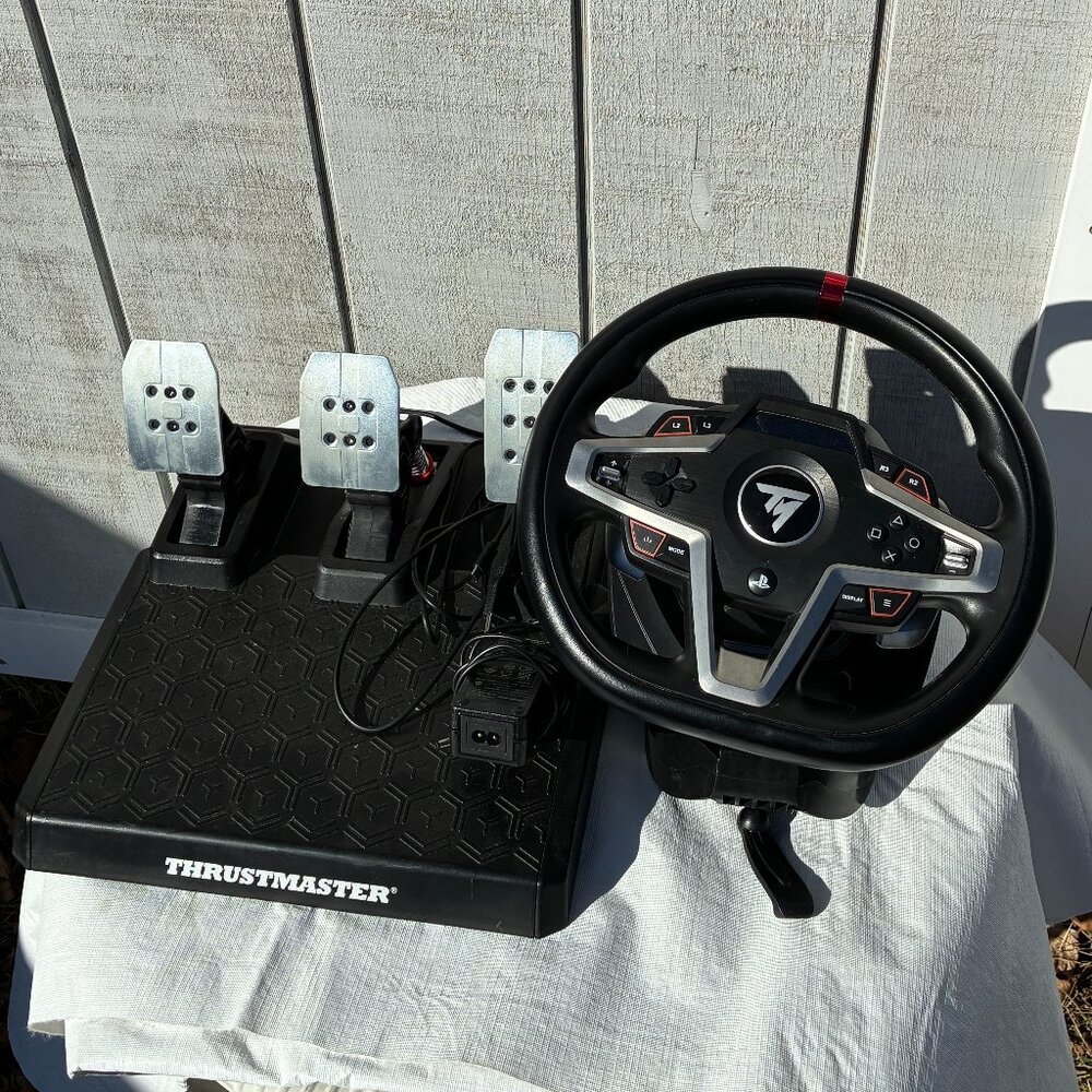 Thrustmaster Gaming Wheel & Pedals For Console (T248-PS) & (T3PM) - Black